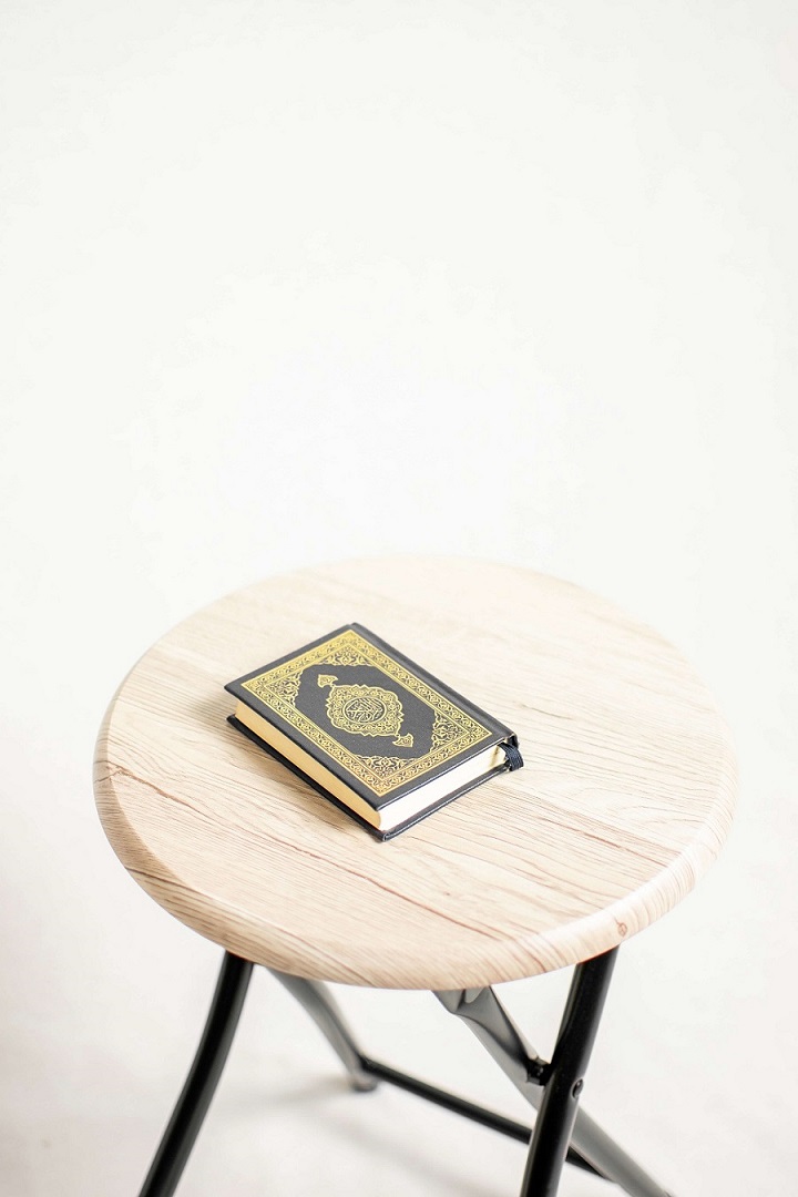 Quran on table